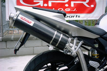 Load image into Gallery viewer, Yamaha R1 02-03 High Mount GPR Exhaust Systems Carbon Oval Slipon Muffler