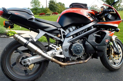 Aprilia RSV Factory 04-10 GPR Exhaust Systems Deeptone Slipon Mufflers Silencers