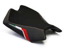 Load image into Gallery viewer, Luimoto Team Italia Suede Rider Seat Cover For Aprilia RSV4 RSV-4 2009-2020