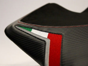Luimoto Team Italia Suede Rider Seat Cover For Aprilia RSV4 RSV-4 2009-2020
