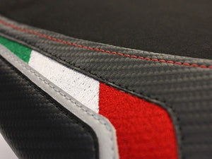 Luimoto Team Italia Suede Rider Seat Cover For Aprilia RSV4 RSV-4 2009-2020