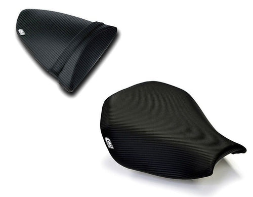 Luimoto Baseline Seat Covers Front & Rear Carbon Vinyl For Kawasaki ZX10R 06-07