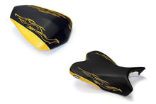 Load image into Gallery viewer, Luimoto Flame Edition seat covers front and rear for Yamaha R1 2009-2014 — Euro Motards