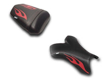 Load image into Gallery viewer, Luimoto Flame Edition seat covers front and rear for Yamaha R1 2004-2006 — Euro Motards