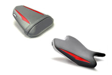 Load image into Gallery viewer, Luimoto Raven Edition seat covers front and rear for Yamaha R6 2008-2016 — Euro Motards