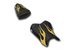 Load image into Gallery viewer, Luimoto Flame Edition seat covers front and rear for Yamaha R6 2006-2007 — Euro Motards