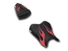 Load image into Gallery viewer, Luimoto Flame Edition seat covers front and rear for Yamaha R6 2006-2007 — Euro Motards