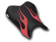 Load image into Gallery viewer, Luimoto Flame Edition rider seat cover for Yamaha R6 2006-2007 — Euro Motards