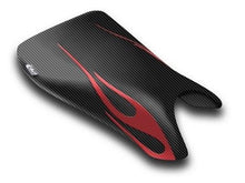 Load image into Gallery viewer, Luimoto Flame Edition rider seat cover for Yamaha R6 2003-2005 — Euro Motards