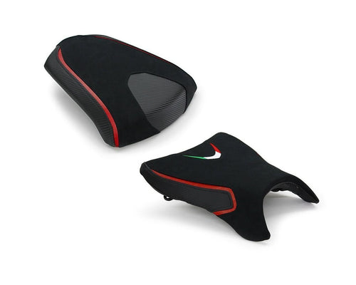 Luimoto Team Italia Suede Seat Covers Front & Rear For Aprilia Falco 1000 99-05