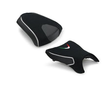 Load image into Gallery viewer, Luimoto Team Italia Suede Seat Covers Front &amp; Rear For Aprilia Falco 1000 99-05