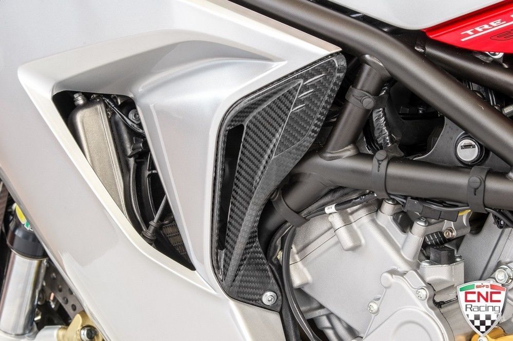 MV Agusta Brutale 800 CNC Racing Italy Carbon Fiber Airducts Covers Glossy