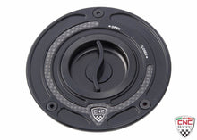 Load image into Gallery viewer, CNC Racing Quick Tank Cap Carbon 4 Colo Triumph Street Speed Triple 675 955 1050