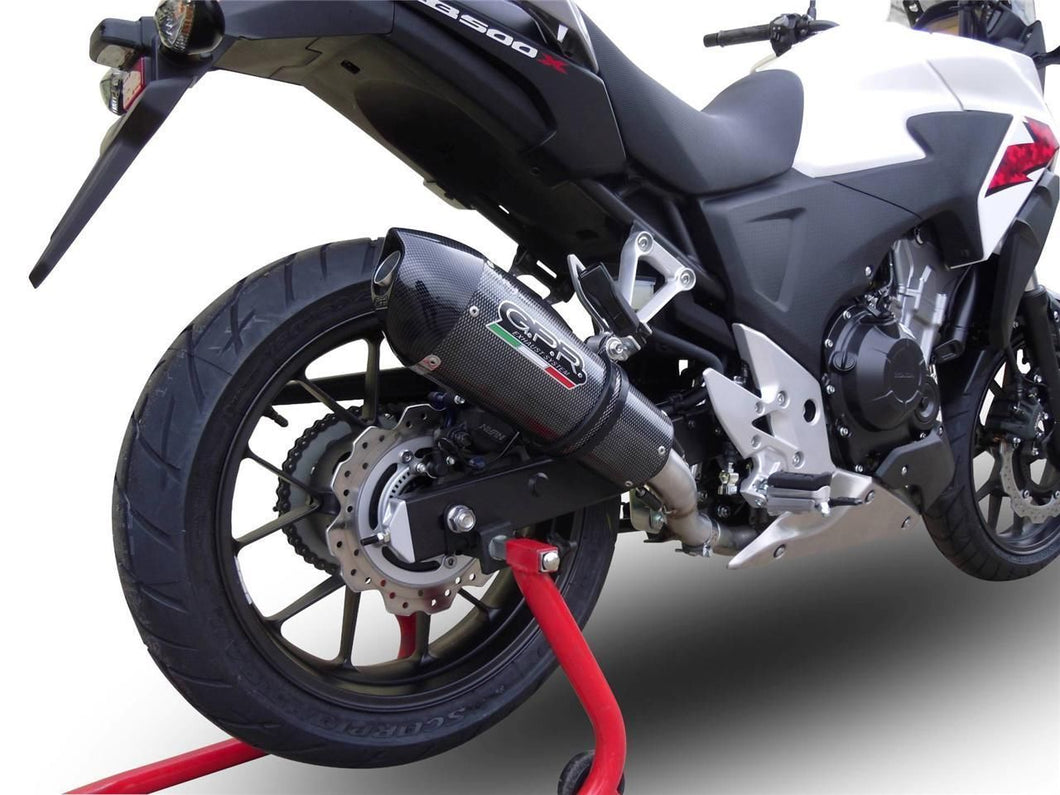 Honda CB 500X 2013-2015 GPR Exhaust Systems GPE CF Slipon Muffler Silencer Can