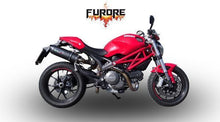 Load image into Gallery viewer, Ducati Monster 796 2010-2014 GPR Exhaust Furore Black Dual Mufflers Silencers