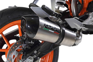 KTM Duke 390 2013-2016 GPR Exhaust Systems GPE Ti Slipon Muffler Side Mount