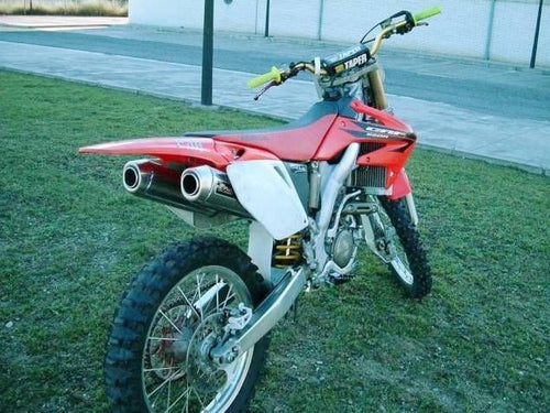 Honda CRF 250R 2007-2009 Endy Exhaust Dual Mufflers Off Road Slip-On