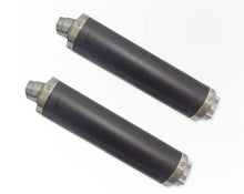 Load image into Gallery viewer, Honda VTR 1000 Firestorm 1997-2005 Endy Exhaust Dual Silencers Supra Black