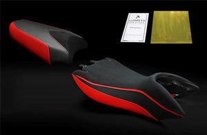 Luimoto Suede Seat Covers Front & Rear 5 Colors For Aprilia Mana 850 GT 2008-15
