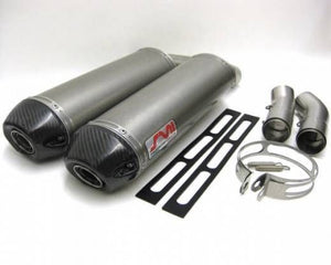 Ducati 848 1098 1198 /S/R Silmotor Exhaust Titanium Silencers With Carbon Caps