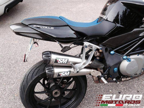 MV Agusta Brutale 750 910 Silmotor Exhaust Megaphone Slipon Silencers Carbon Cap