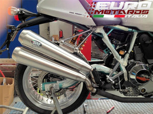 Ducati Paul Smart Silmotor Exhaust Dual Megaphone Slipon Silencers
