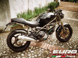 Ducati Monster 600 900 Silmotor Exhaust Dual Megaphone Slipon Silencers
