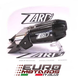 Ducati Hypermotard 796 1100 +Evo Zard Exhaust Top Gun Carbon Silencers Black Cap