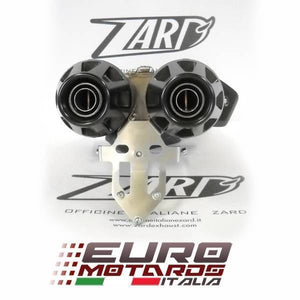 Ducati Hypermotard 796 1100 +Evo Zard Exhaust Top Gun Carbon Silencers Black Cap