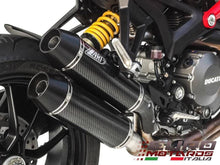 Load image into Gallery viewer, Ducati Monster 1100 Evo Zard Exhaust Carbon Silencers Road Legal