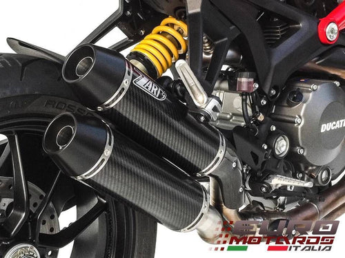 Ducati Monster 1100 Evo Zard Exhaust Carbon Silencers Road Legal