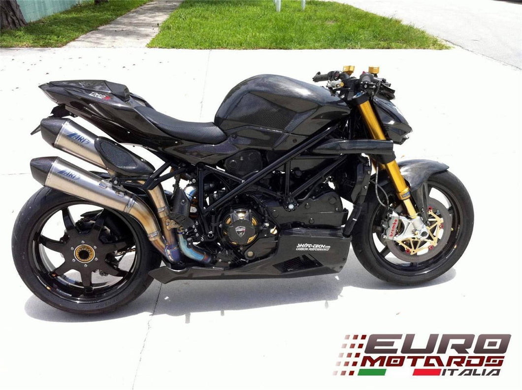 Ducati Streetfighter Zard Exhaust Steel System & Stainless Silencers +3HP