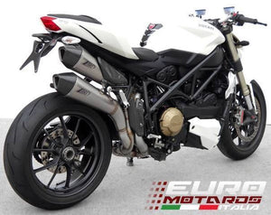 Ducati Streetfighter Zard Exhaust Steel System & Stainless Silencers +3HP