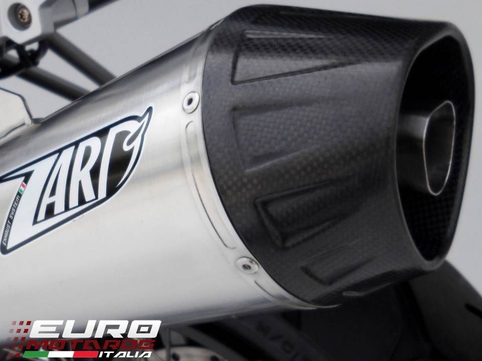 Moto Guzzi Breva 1200 2005-2010 Zard Exhaust Conical Silencer Carbon Cap +3HP