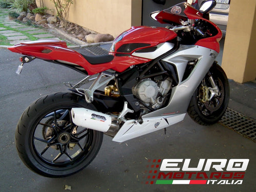 MV Agusta F3 675 2012-2016 GPR Exhaust Systems Albus White Slipon Silencer