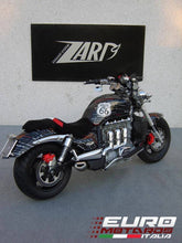 Load image into Gallery viewer, Triumph Rocket III 2005-2012 Zard Exhaust Penta Carbon Silencers Only 3.7kg