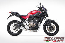 Load image into Gallery viewer, Yamaha MT-07 FZ-07 Zard Exhaust Full System 2in1 + Carbon Cap Silencer