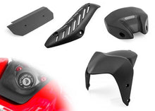 Load image into Gallery viewer, CNC Racing Carbon Fender Exhaust Guard Keylock Cover For Ducati Monster 821 1200