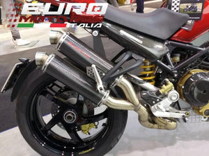 Ducati Monster S4R Silmotor Exhaust Full System 54mm 2 in 2 direct Carbon