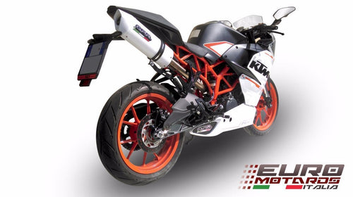 KTM RC 390 2015-2016 High Mount GPR Exhaust Albus White Silencer Road Legal
