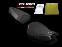 Load image into Gallery viewer, Luimoto Suede Diamond Quilt Seat Cover Set /Gel Option For Ducati 1299 Panigale