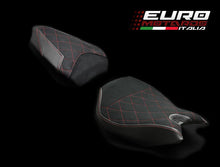 Load image into Gallery viewer, Luimoto Suede Diamond Quilt Seat Cover Set /Gel Option For Ducati 1299 Panigale