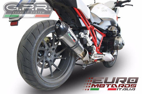BMW R1200R LC 2015-2018 GPR Exhaust GPE CF Carbon Look Silencer Road Legal