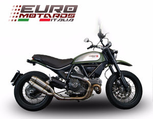Ducati Scrambler 2014-16 GPR Exhaust Double Deeptone Slipon Silencer Road Legal