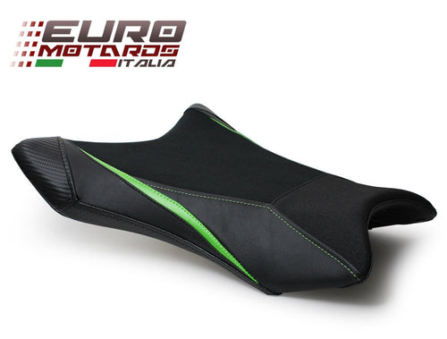 Luimoto Team Kawa Suede Tec-Grip Seat Cover For Rider For Kawasaki ZX10R 2011-20