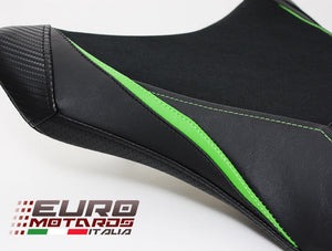 Luimoto Team Kawa Suede Tec-Grip Seat Cover For Rider For Kawasaki ZX10R 2011-20
