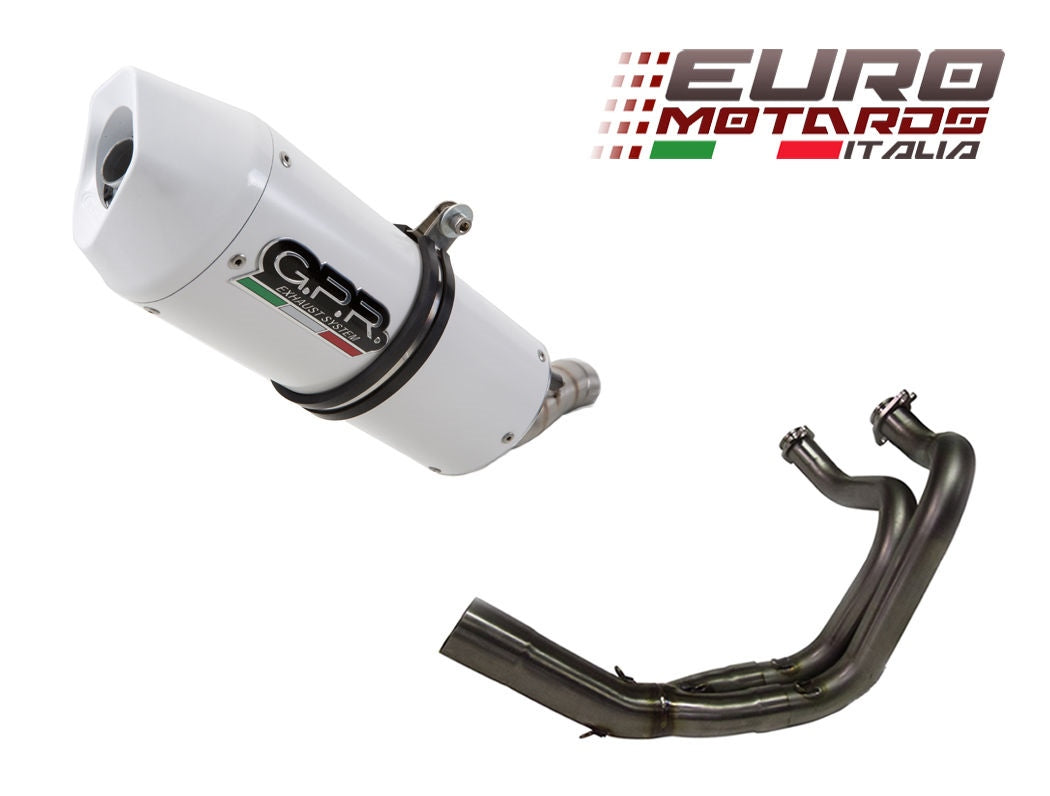 Kawasaki Versys 650 2015-16 GPR Exhaust Full System Albus White Homologated Cat