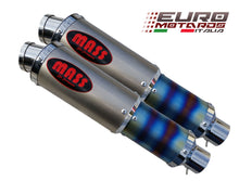 Load image into Gallery viewer, MassMoto Exhaust Dual Silencers M1 Titanium New Moto Guzzi Griso 1100 2005-2008