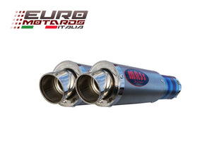 MassMoto Exhaust Dual Silencers M1Titanium New Moto Guzzi Griso 1200 8V