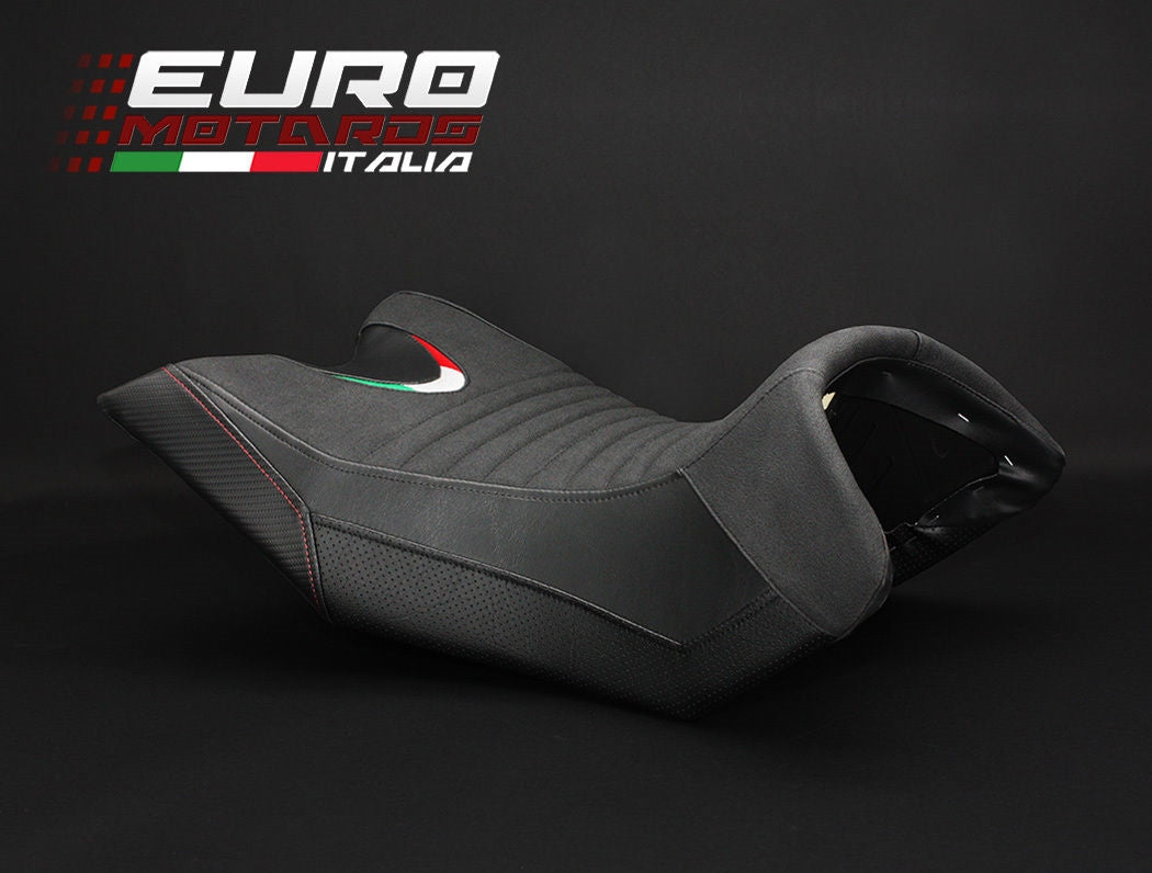 Luimoto Team Italia Tec-Grip Seat Cover Rider For Aprilia Caponord 1200 2013-18